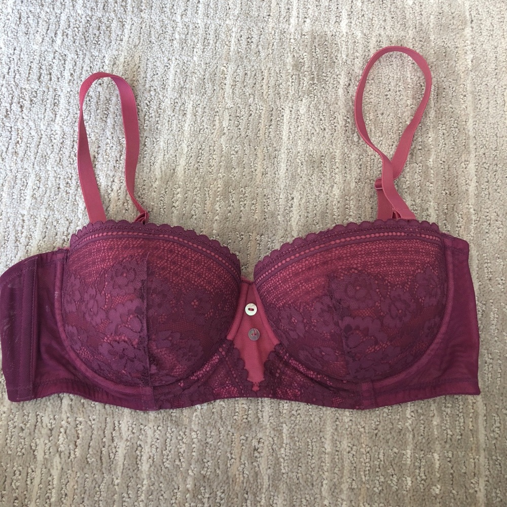 Purple push up bra